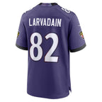 B.Ravens #82 Gage Larvadain Purple Team Game Jersey Fedasgoge