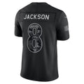 B.Ravens #8 Lamar Jackson Black 2026 Salute to Service Stitched Limited Football jersey Fedasgoge