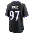 B.Ravens #97 Ethan Burke Black Alternate Game Jersey Fedasgoge