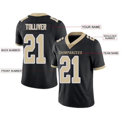 Custom Football Jerseys Team Player or Personalized Design Your Own Name for Men's Women's Youth Jerseys