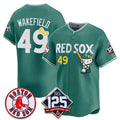 Boston Red Sox #49 Tim Wakefield Green Fedasgoge Meow KT Vapor Limited Stitched Jersey