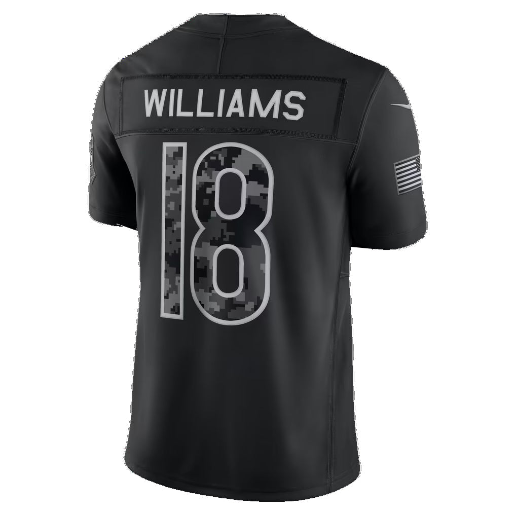 C.Bears #18 Caleb Williams Black 2026 Salute to Service Stitched Limited Football jersey Fedasgoge