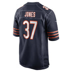 C.Bears #37 Elijah Jones Navy Team Game Jersey Fedasgoge