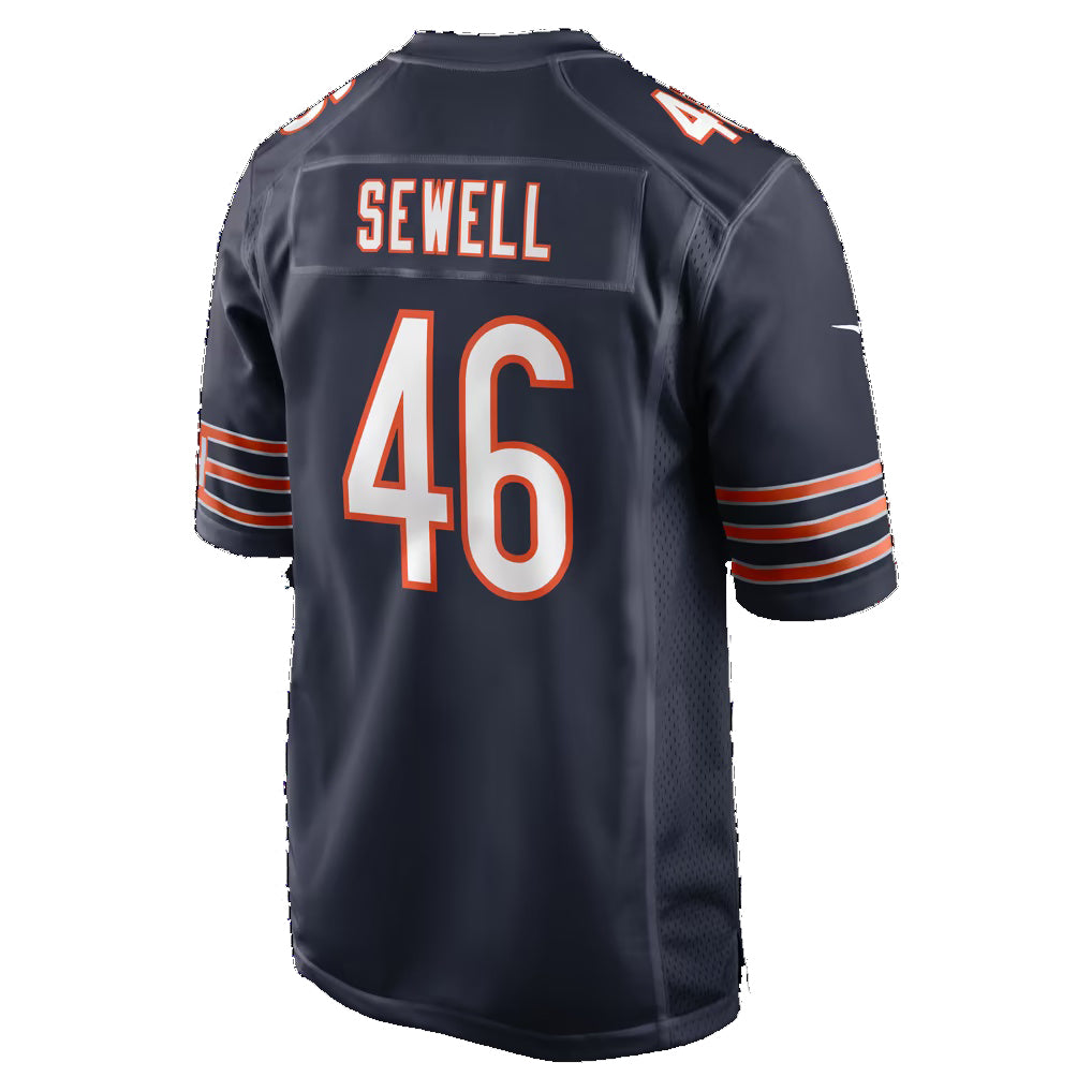 C.Bears #46 Nephi Sewell Navy Team Game Football jersey Fedasgoge
