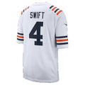 C.Bears #4 D'Andre Swift White Alternate Game Football jersey Fedasgoge