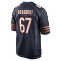 C.Bears #67 Garrett Bradbury Navy Team Game Football jersey Fedasgoge