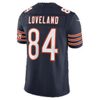 C.Bears #84 Colston Loveland Navy Team Vapor F.U.S.E. Stitched Limited Football jersey Fedasgoge