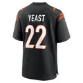 C.Bengals #22 Russ Yeast Black Team Game Football jersey Fedasgoge