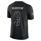 C.Bengals #9 Joe Burrow Black 2026 Salute to Service Stitched Limited Football jersey Fedasgoge