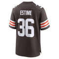 C.Browns #36 Audric Estime Brown Team Game  Jersey Fedasgoge