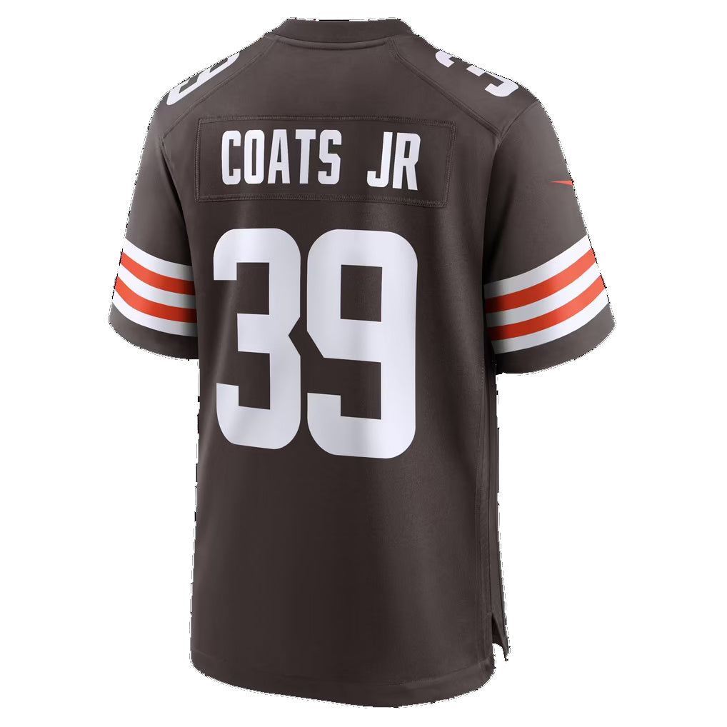 C.Browns #39 Michael Coats Jr. Brown Team Game Football jersey Fedasgoge
