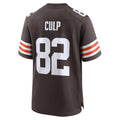 C.Browns #82 Devin Culp Brown Team Game Jersey Fedasgoge