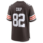 C.Browns #82 Devin Culp Brown Team Game Jersey Fedasgoge