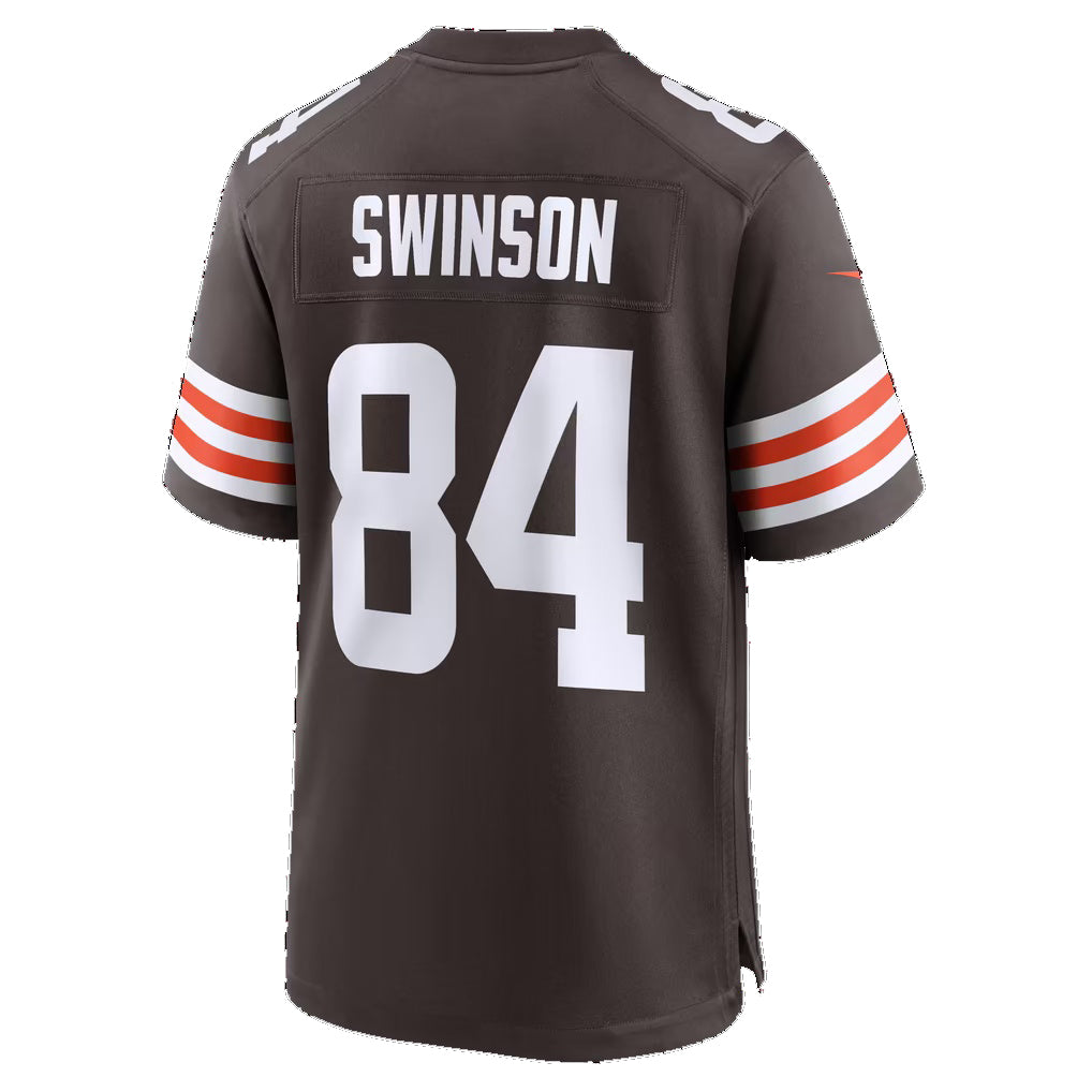 C.Browns #84 Messiah Swinson Brown Team Game Football jersey Fedasgoge