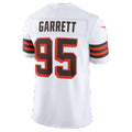 C.Browns #95 Myles Garrett White Alternate Vapor F.U.S.E. Stitched Limited Football jersey Fedasgoge