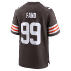 C.Browns #99 Logan Fano Brown Team Game Football jersey Fedasgoge