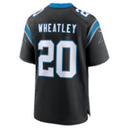 C.Panthers #20 Zakee Wheatley Black Team Game Football jersey Fedasgoge