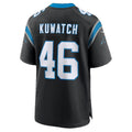 C.Panthers #46 Jackson Kuwatch Black Team Game Football jersey Fedasgoge