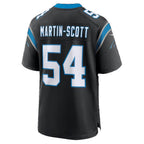C.Panthers #54 Bam Martin Scott Black Team Game Football jersey Fedasgoge