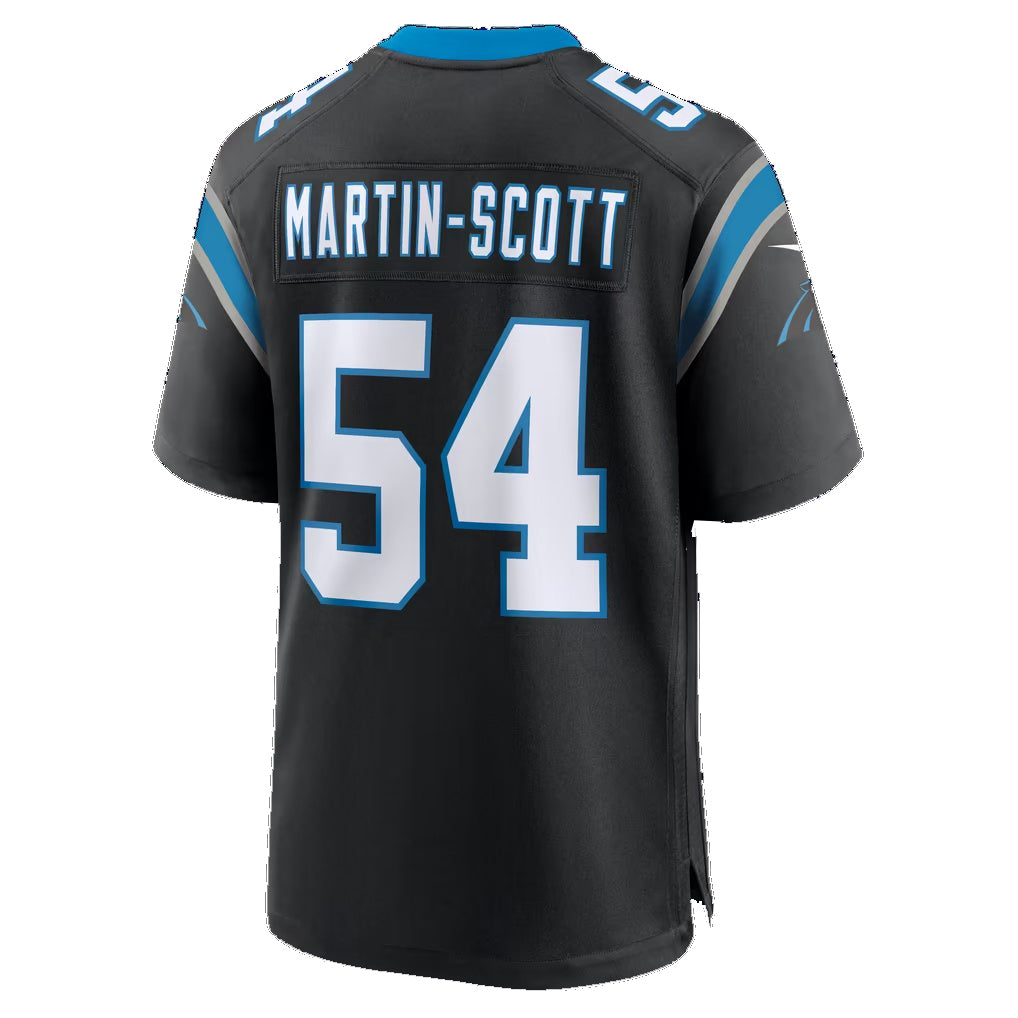 C.Panthers #54 Bam Martin Scott Black Team Game Football jersey Fedasgoge