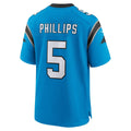 C.Panthers #5 Jaelan Phillips Blue Alternate Game Jersey Fedasgoge