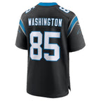 C.Panthers #85 Casey Washington Black Team Game Football jersey Fedasgoge