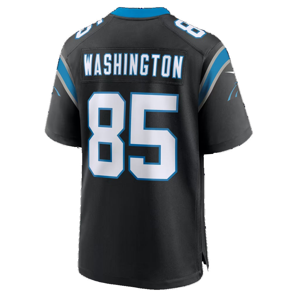 C.Panthers #85 Casey Washington Black Team Game Football jersey Fedasgoge