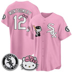 Chicago White Sox #12 Colson Montgomery Pink Fedasgoge Meow KT Vapor Stitched Jersey