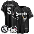 Chicago White Sox #5 Munetaka Murakami Pinstripe Black Fedasgoge Meow KT Vapor Stitched Jersey