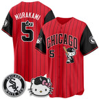 Chicago White Sox #5 Munetaka Murakami Red Fedasgoge Meow KT Vapor Stitched Jersey