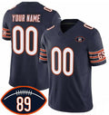 Custom C.Bears Active Player Navy 2026 With Mike Ditka 89 Patch F.U.S.E. Vapor Untouchable Limited Stitched Jersey Fedasgoge