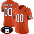 Custom C.Bears Active Player Orange 2026 With Mike Ditka 89 Patch F.U.S.E. Vapor Untouchable Limited Stitched Jersey Fedasgoge