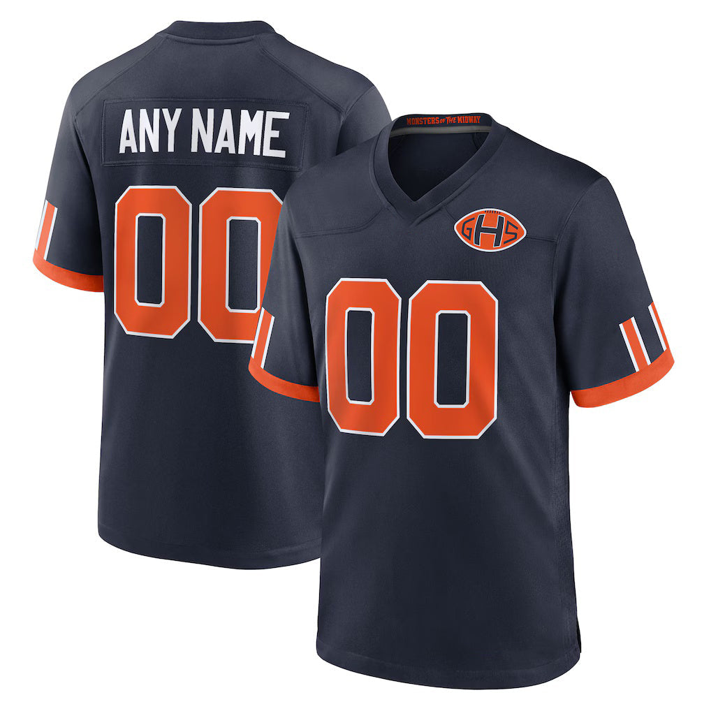 Custom C.Bears Navy 2026 Rivalries Collection Game Jersey Fedasgoge