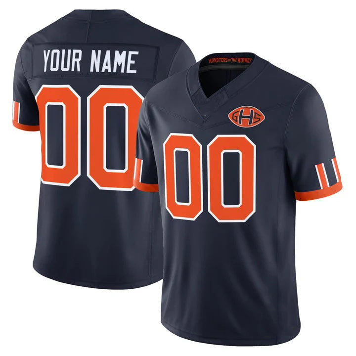 Custom C.Bears Navy Rivalries Jersey - All Stitched Jersey Fedasgoge