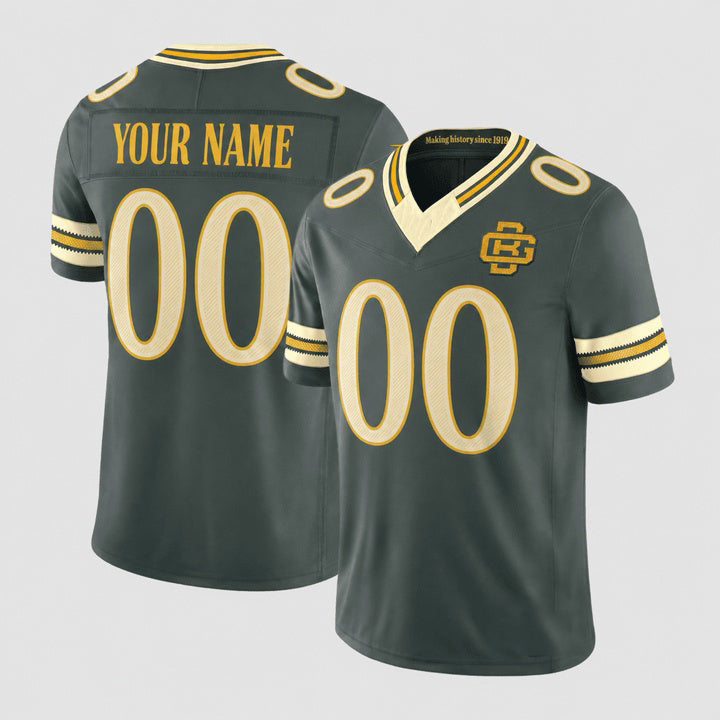 Custom GB.Packers Green Rivalries Jersey - All Stitched Jersey Fedasgoge