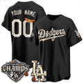 Custom Los Angeles Dodgers Black Halloween 2026 Baseball jersey Fedasgoge