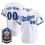 Custom Los Angeles Dodgers x Dia De Los Muertos White 2026 Baseball jersey Fedasgoge