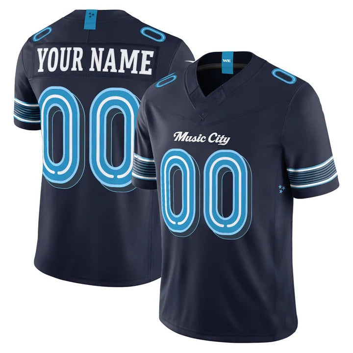 Custom T.Titans Navy 2026 Rivalries Vapor Limited Jersey - All Stitched Jersey Fedasgoge