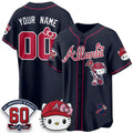 Custom Atlanta Braves Navy Fedasgoge Meow KT 2026 Vapor Limited All Stitched Jersey