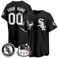 Custom Chicago White Sox Black Fedasgoge Meow KT Vapor Stitched Jersey