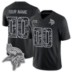 Custom MN.Vikings Active Player Black Fedasgoge F.U.S.E. 2026 Salute to Service Limited Stitched Jersey