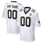 Custom NO.Saints White Fedasgoge 60th Season Game Jersey