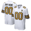 Custom NO.Saints White Fedasgoge Alternate 60th Season Game Jersey