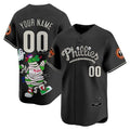Custom Philadelphia Phillies Black Fedasgoge Phanatic Halloween Vapor Limited Printed Jersey