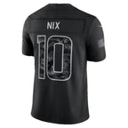 D.Broncos #10 Bo Nix Black 2026 Salute to Service Stitched Limited Football jersey Fedasgoge