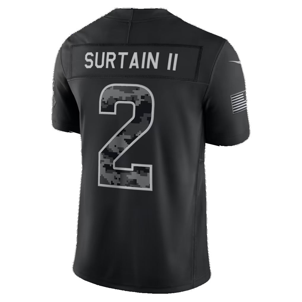 D.Broncos #2 Patrick Surtain II Black 2026 Salute to Service Stitched Limited Football jersey Fedasgoge