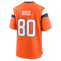 D.Broncos #80 Cam Ross Orange Team Game Jersey Fedasgoge
