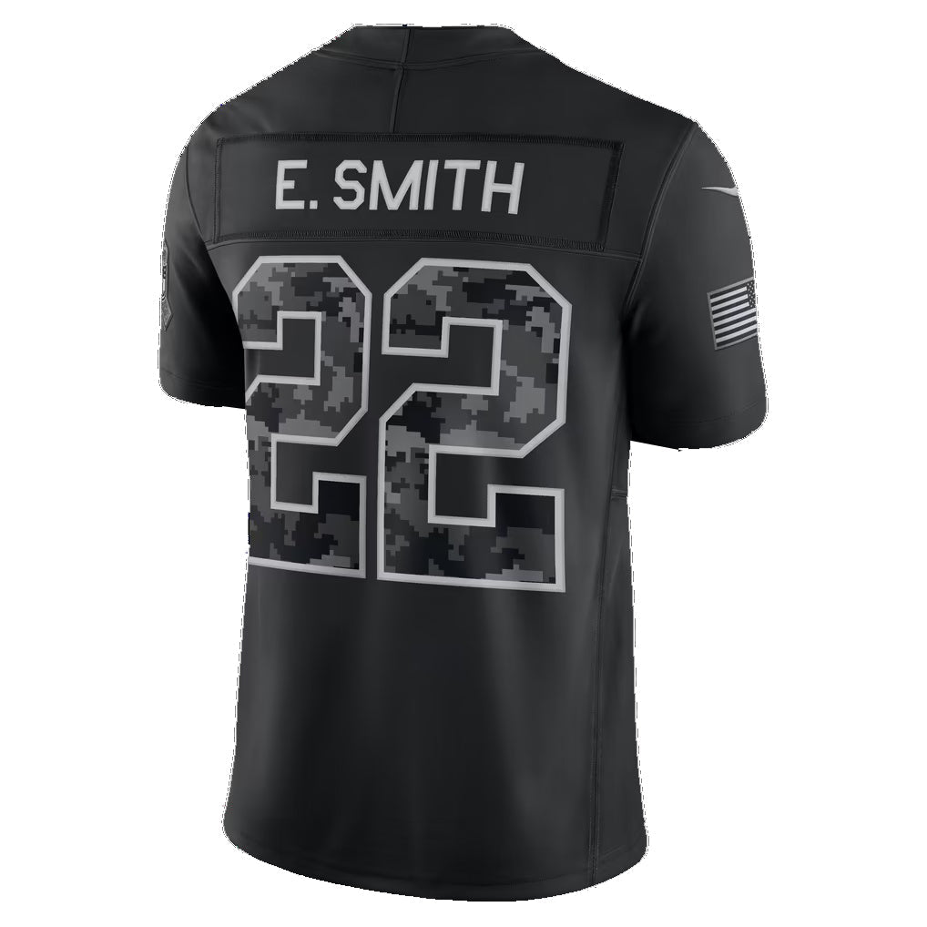 D.Cowboys #22 Emmitt Smith Black 2026 Salute to Service Retired Player Stitched Limited Football jersey Fedasgoge