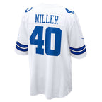 D.Cowboys #40 Von Miller White Game Jersey Fedasgoge