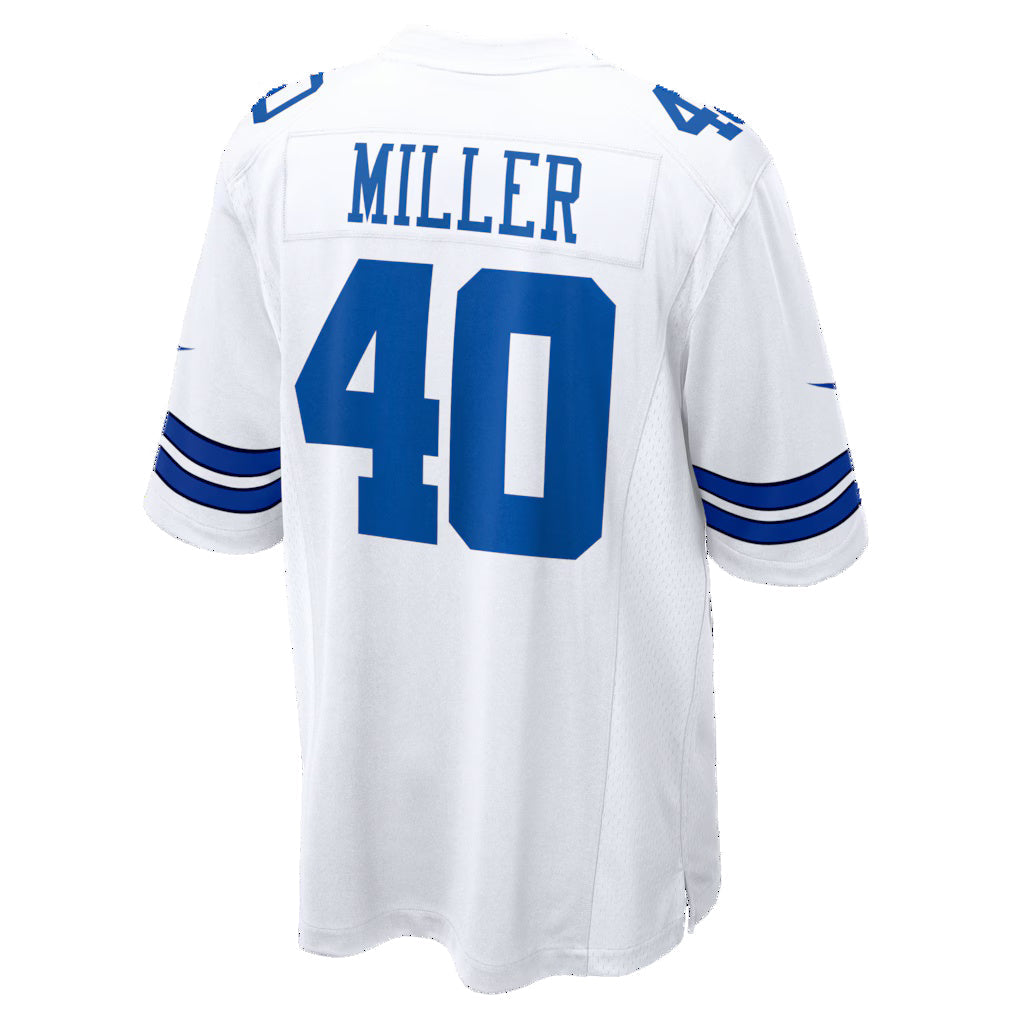 D.Cowboys #40 Von Miller White Game Jersey Fedasgoge